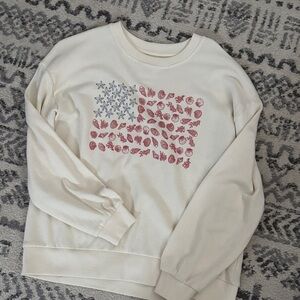 C&C California Cream Graphic Women's Sweater